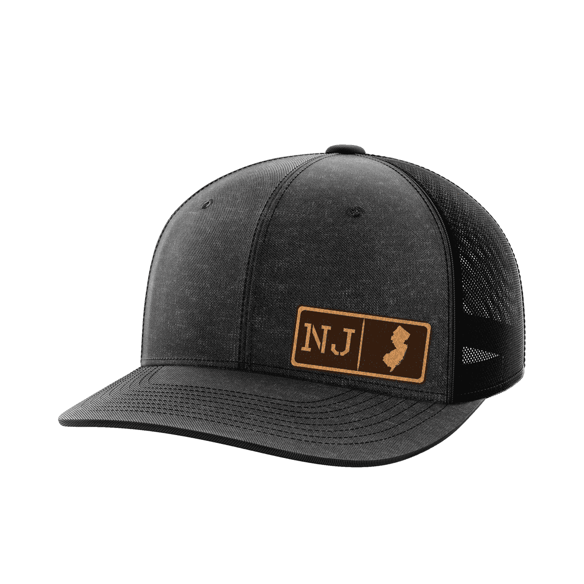 New Jersey Homegrown Hats Hat Greater Half Heather Black/Black Genuine Leather New Jersey