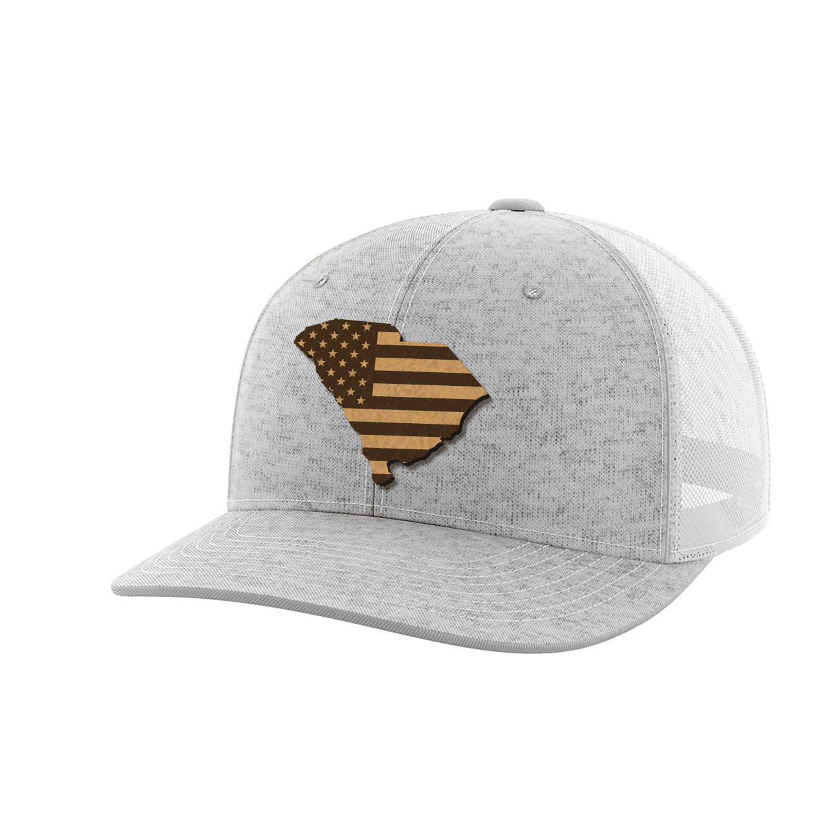 South Carolina United Hats Hat Greater Half Heather Grey/White Genuine Leather South Carolina