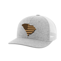 Thumbnail for South Carolina United Hats Hat Greater Half Heather Grey/White Genuine Leather South Carolina