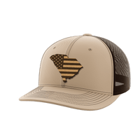 Thumbnail for South Carolina United Hats Hat Greater Half Khaki/Coffee Genuine Leather South Carolina