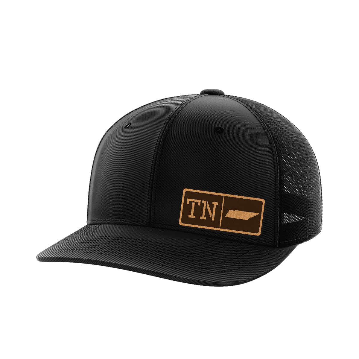 Tennessee Homegrown Hats Hat Greater Half Black/Black Genuine Leather Tennessee