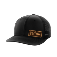 Thumbnail for Tennessee Homegrown Hats Hat Greater Half Black/Black Genuine Leather Tennessee