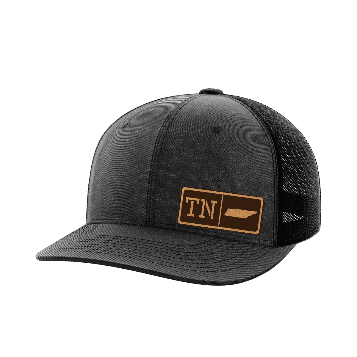 Tennessee Homegrown Hats Hat Greater Half Heather Black/Black Genuine Leather Tennessee