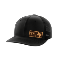 Thumbnail for Texas Homegrown Hats Hat Greater Half Black/Black Genuine Leather Texas