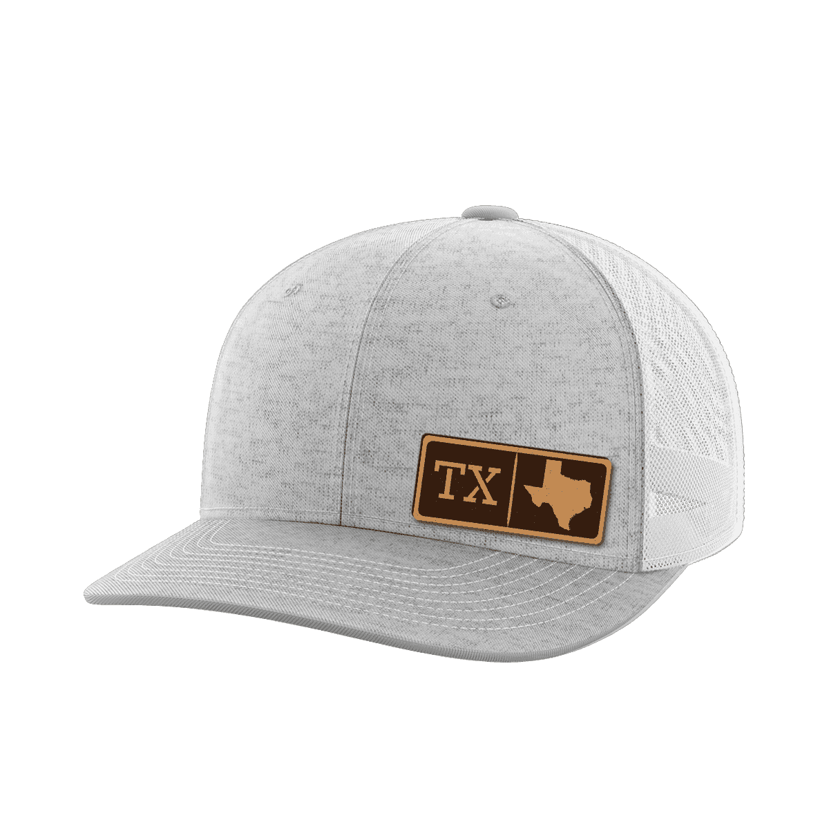 Texas Homegrown Hats Hat Greater Half Heather Grey/White Genuine Leather Texas