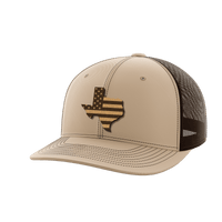 Thumbnail for Texas United Hats Hat Greater Half Khaki/Coffee Genuine Leather Texas