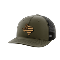 Thumbnail for Texas United Hats Hat Greater Half OD Green/Black Genuine Leather Texas