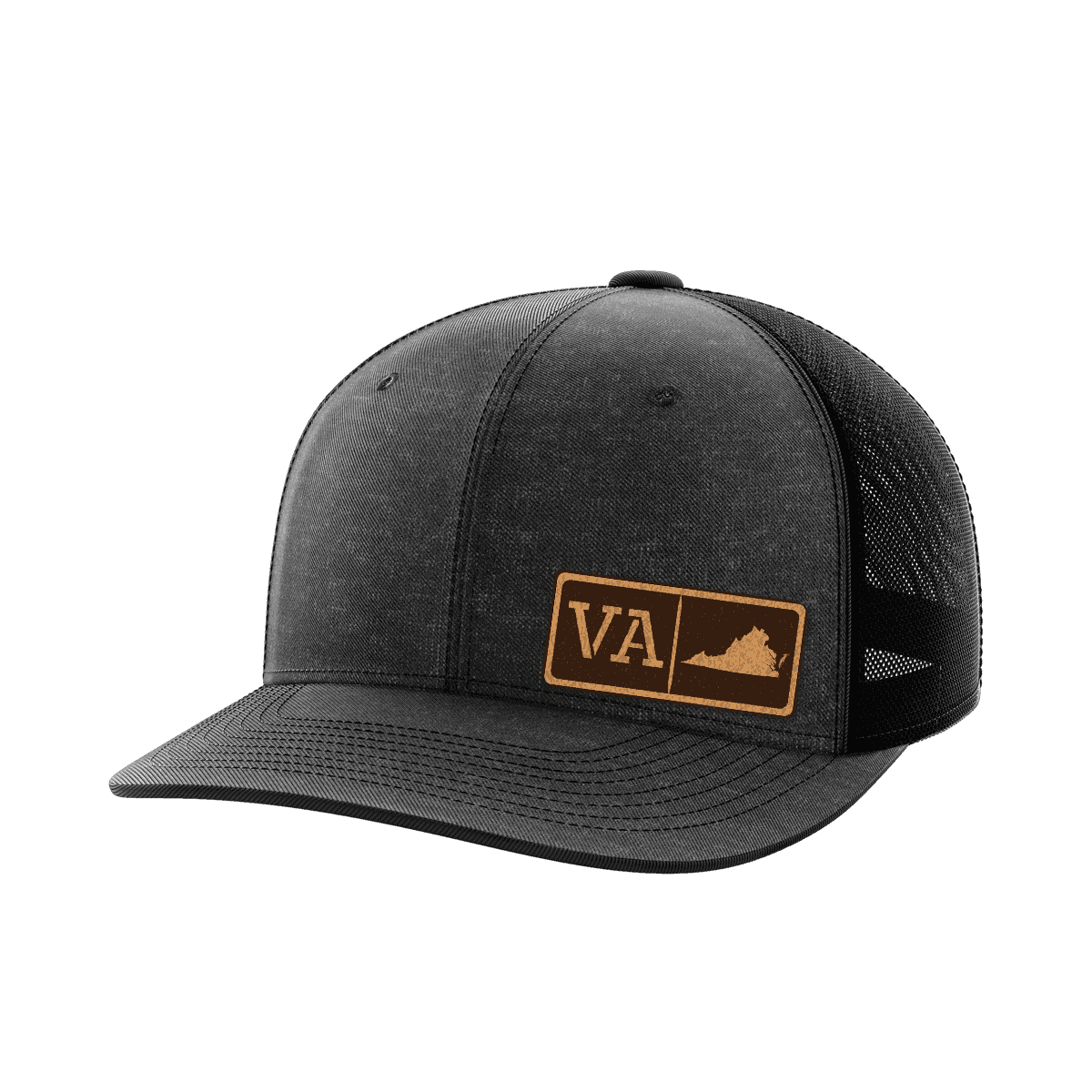Virginia Homegrown Hats Hat Greater Half Heather Black/Black Genuine Leather Virginia