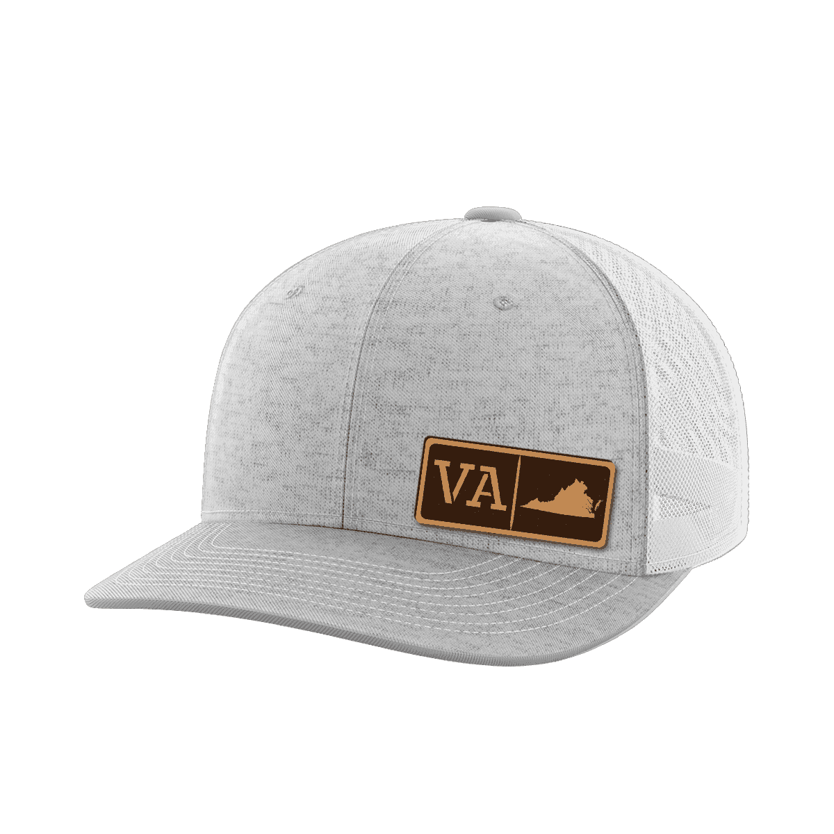 Virginia Homegrown Hats Hat Greater Half Heather Grey/White Genuine Leather Virginia