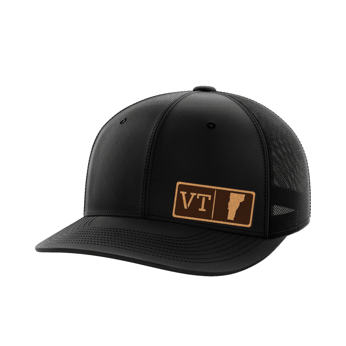Vermont Homegrown Hats Hat Greater Half Black/Black Genuine Leather Vermont