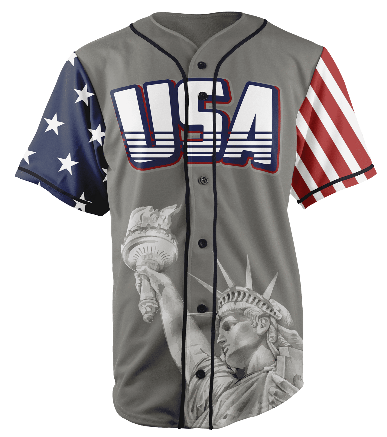 USA Liberty Baseball Jersey Baseball Jersey Greater Half