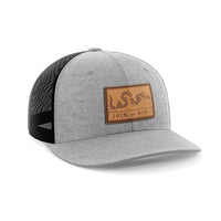 Thumbnail for Join Or Die Patch Hat Hat Greater Half Genuine Leather Heather Grey/Black
