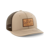 Thumbnail for Join Or Die Patch Hat Hat Greater Half Genuine Leather Khaki/Coffee