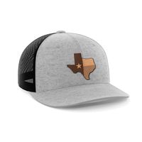 Thumbnail for Texas Leather Patch Hat Hat Greater Half Heather Grey/Black Texas