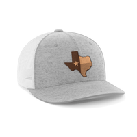 Thumbnail for Texas Leather Patch Hat Hat Greater Half Heather Grey/White Texas