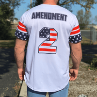 Thumbnail for Patriotic America Baseball Jersey Baseball Jersey Greater Half