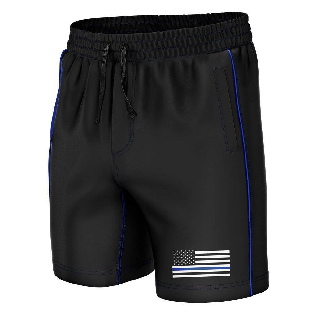 Thin Blue Line Swim Trunks Swim Trunk Greater Half S Standard Length (7" Inseam)