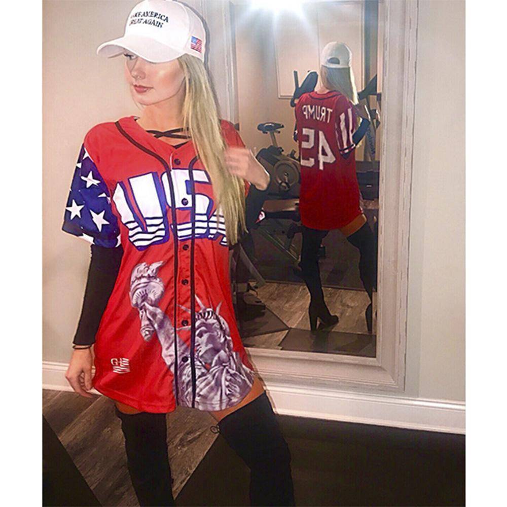 USA Liberty Baseball Jersey Baseball Jersey Greater Half