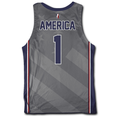 USA Drinking Team Grey Basketball Jersey Greater Half