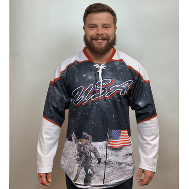USA Galaxy Hockey Jersey Hockey Jersey Greater Half