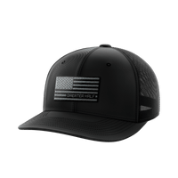 Thumbnail for USA Black Flag Woven Patch Hat Hat Greater Half Black/Black