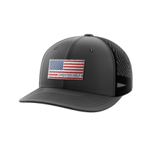 Thumbnail for USA Flag Woven Patch Hat Hat Greater Half Charcoal/Black