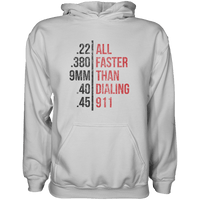 Thumbnail for Faster Than Dailing 911 Hoodie Graphic Fleece Hoodie Greater Half White S