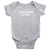 Thumbnail for I Came From Nuttin Onesie Onesie teelaunch Baby Bodysuit Heather Grey NB