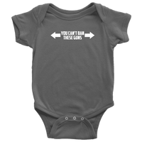 Thumbnail for You Can't Ban These Guns Onesie Onesie teelaunch Baby Bodysuit Asphalt NB