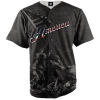 Thumbnail for Patriotic America Baseball Jersey Baseball Jersey Greater Half