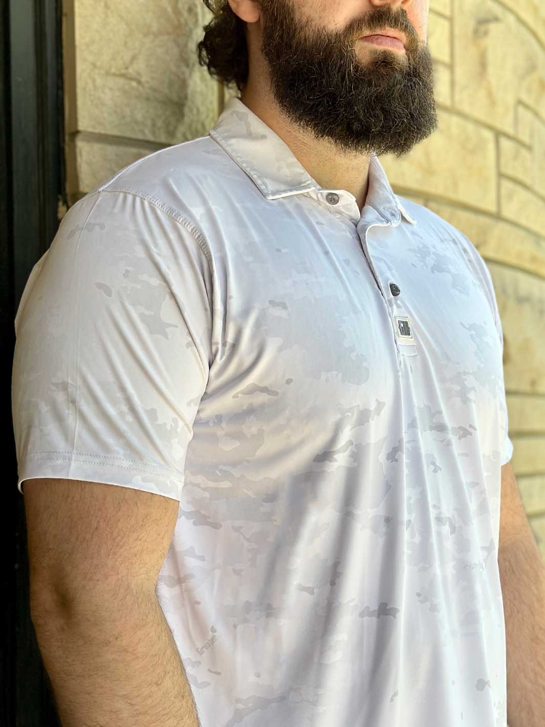 Arctic Camo Polo Golf Polo Greater Half