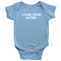 Thumbnail for I Came From Nuttin Onesie Onesie teelaunch Baby Bodysuit Light Blue NB