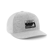 Thumbnail for USA Drinking Team Patch Hat Hat Greater Half Heather Grey/White Black Leatherette