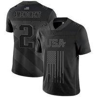 Thumbnail for USA 2A Football Jersey Football Jersey Greater Half S Black/Grey