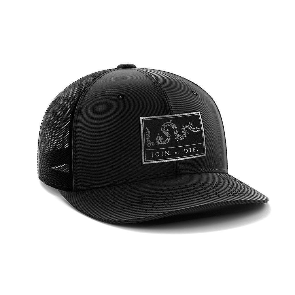 Join Or Die Patch Hat Hat Greater Half Black Leatherette Black/Black