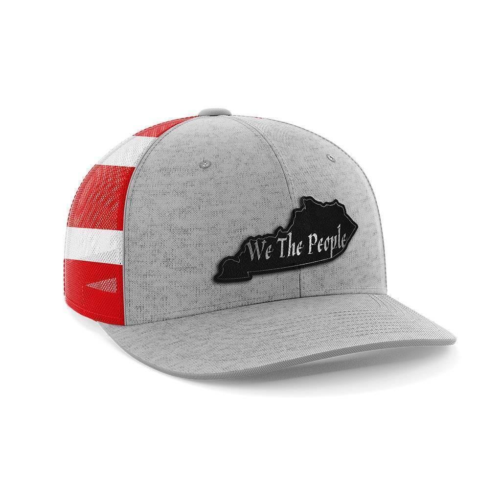 We The People Kentucky Black Patch Hat Hat Greater Half Heather Grey/Flag Kentucky