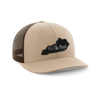 Thumbnail for We The People Kentucky Black Patch Hat Hat Greater Half Khaki/Coffee Kentucky