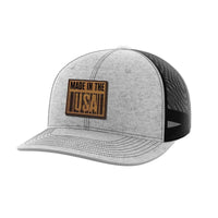 Thumbnail for Made In The USA Bamboo Patch Hat Hat Greater Half Heather Grey/Black