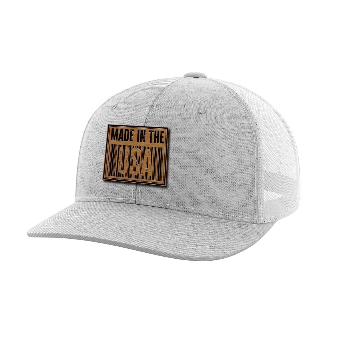 Made In The USA Bamboo Patch Hat Hat Greater Half Heather Grey/White