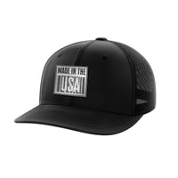 Thumbnail for Made In The USA Black Patch Hat Hat Greater Half Black/Black