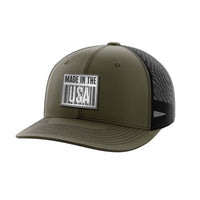 Thumbnail for Made In The USA Black Patch Hat Hat Greater Half OD Green/Black