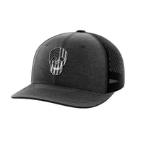 Thumbnail for Skull Flag Black Patch Hat Hat Greater Half Heather Black/Black