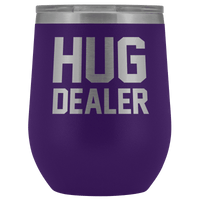 Thumbnail for Hug Dealer Wine Tumbler Wine Tumbler teelaunch Purple