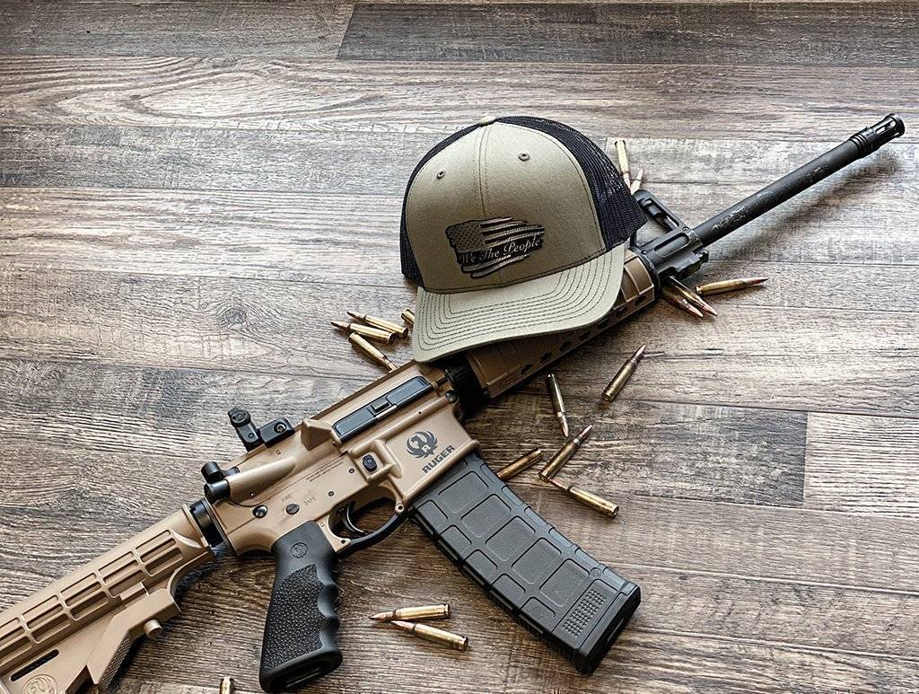 Torn Flag We The People Black Patch Hat Hat Greater Half