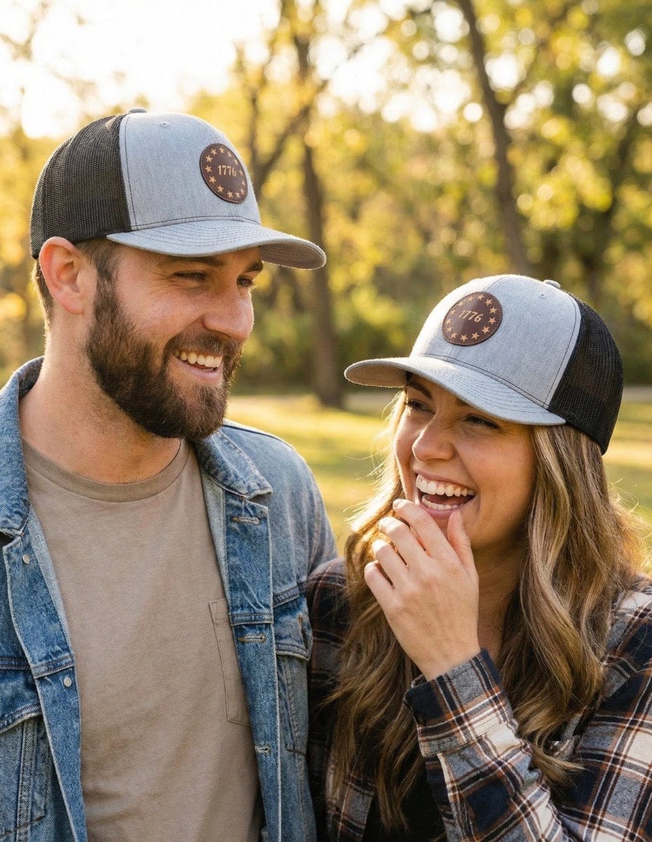 1776 Stars Leather Patch Hat