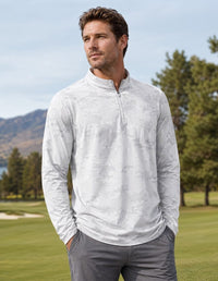 Thumbnail for Arctic Camo Quarter Zip Quarter Zip Pullover Greater Half