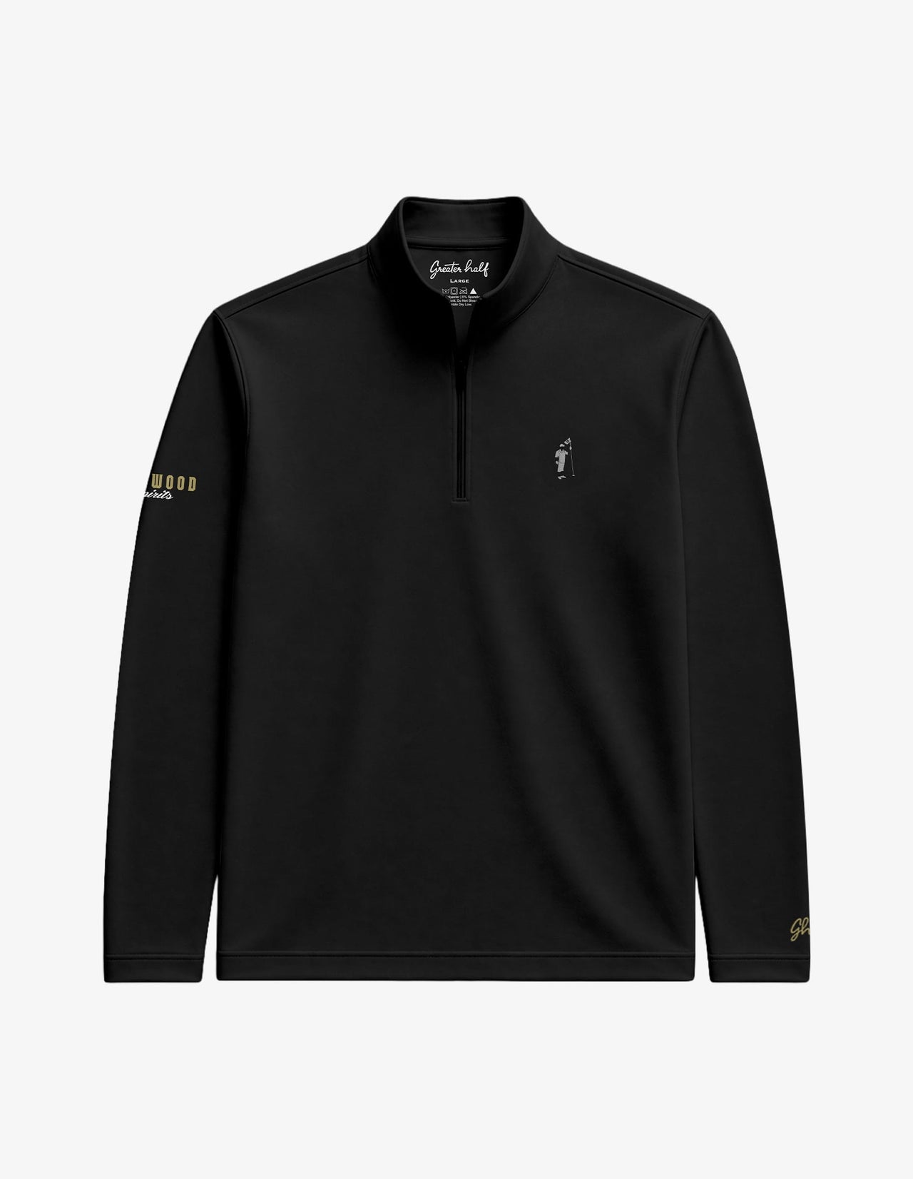 Bushwood x Greater Half Augusta Black Quarter Zip Quarter Zip Greater Half