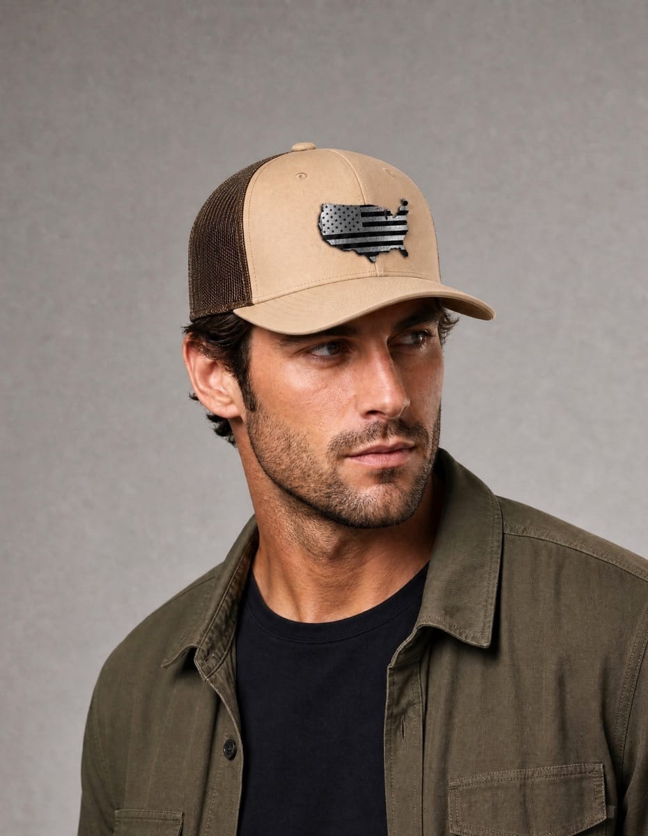 Continental Flag Black Patch Hat Hat Greater Half