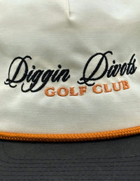 Thumbnail for Diggin Divots Golf Club Script Embroidered Snapback Hat Greater Half