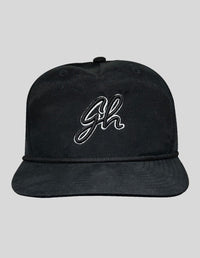 Thumbnail for GH Puff Cotton/Nylon Rope Hat Hat Greater Half Black